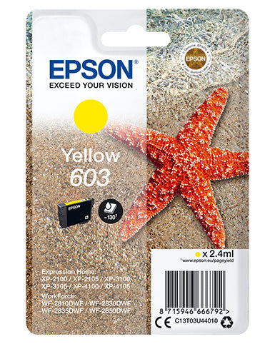 Epson C13T03U44010 ink cartridge 1 pc(s) Original Standard Yield Yellow Epson C13T03U44010 ink cartridge 1 pc(s) Original Standard Yield Yellow
